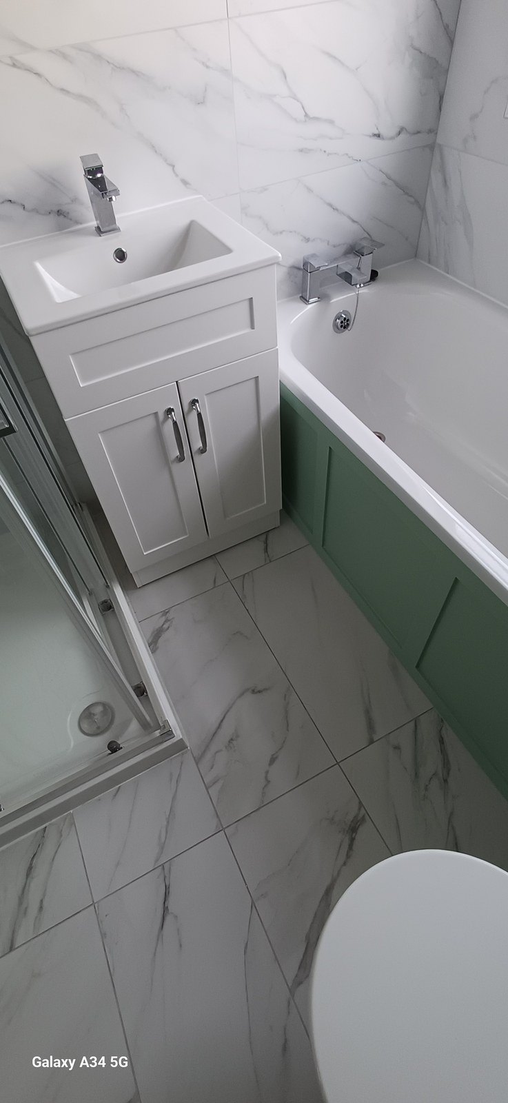 A finished bathroom fitted by Andrew Shepherd-Prince